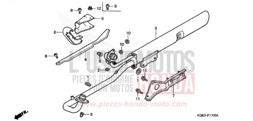 EXHAUST MUFFLER VT125CX de 1999